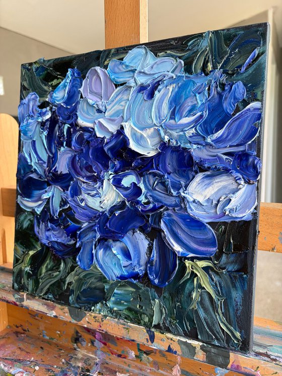 Midnight Hydrangea III — Deep Blue Violet