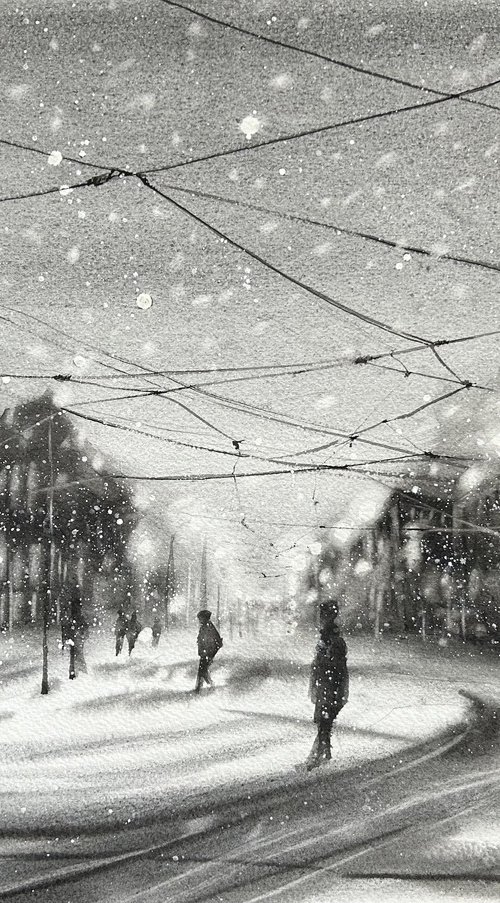 Monochrome winter by Alina Karpova