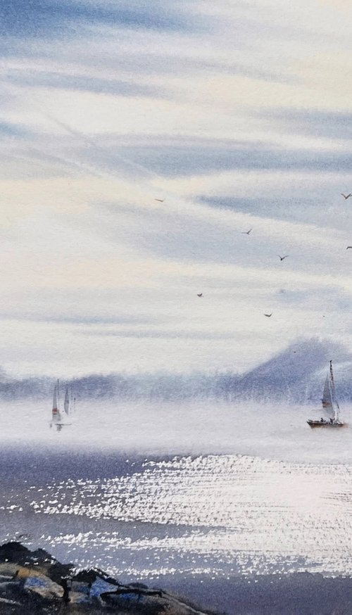 Sailing yachts #2 by Eugenia Gorbacheva