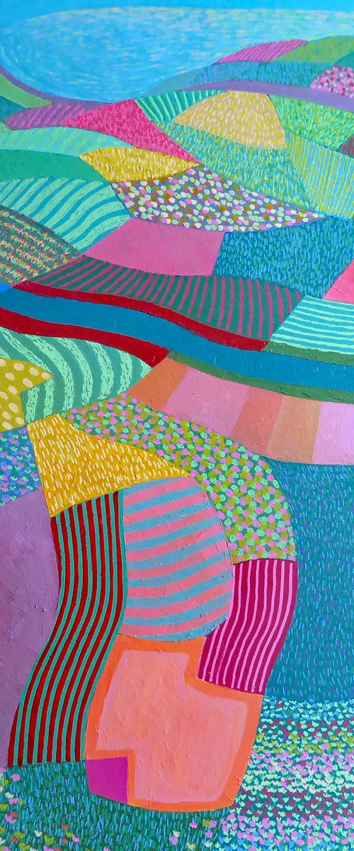 VIEW OVER PATCHWORK FIELDS by Stephen Conroy