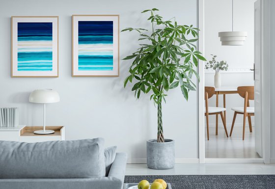 Ocean Quiet. Diptych.