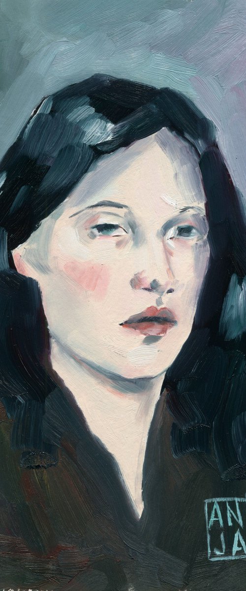 Timeless Gaze from the “100 Portraits” series by Anja Rudko