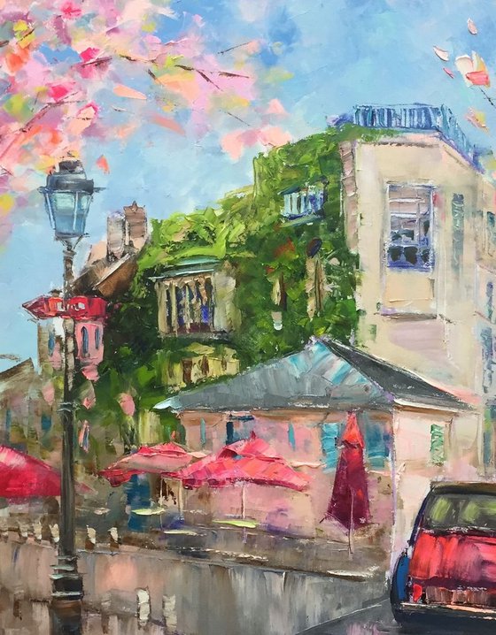 Paris.  Spring in Montmartre