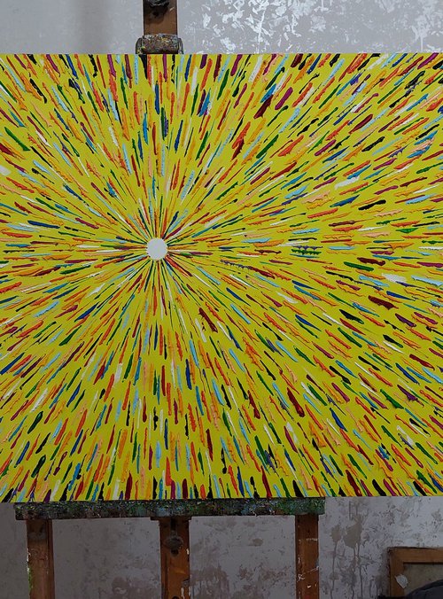 Sun rays (80x120cm oil painting, impressionism) by Andranik Harutyunyan