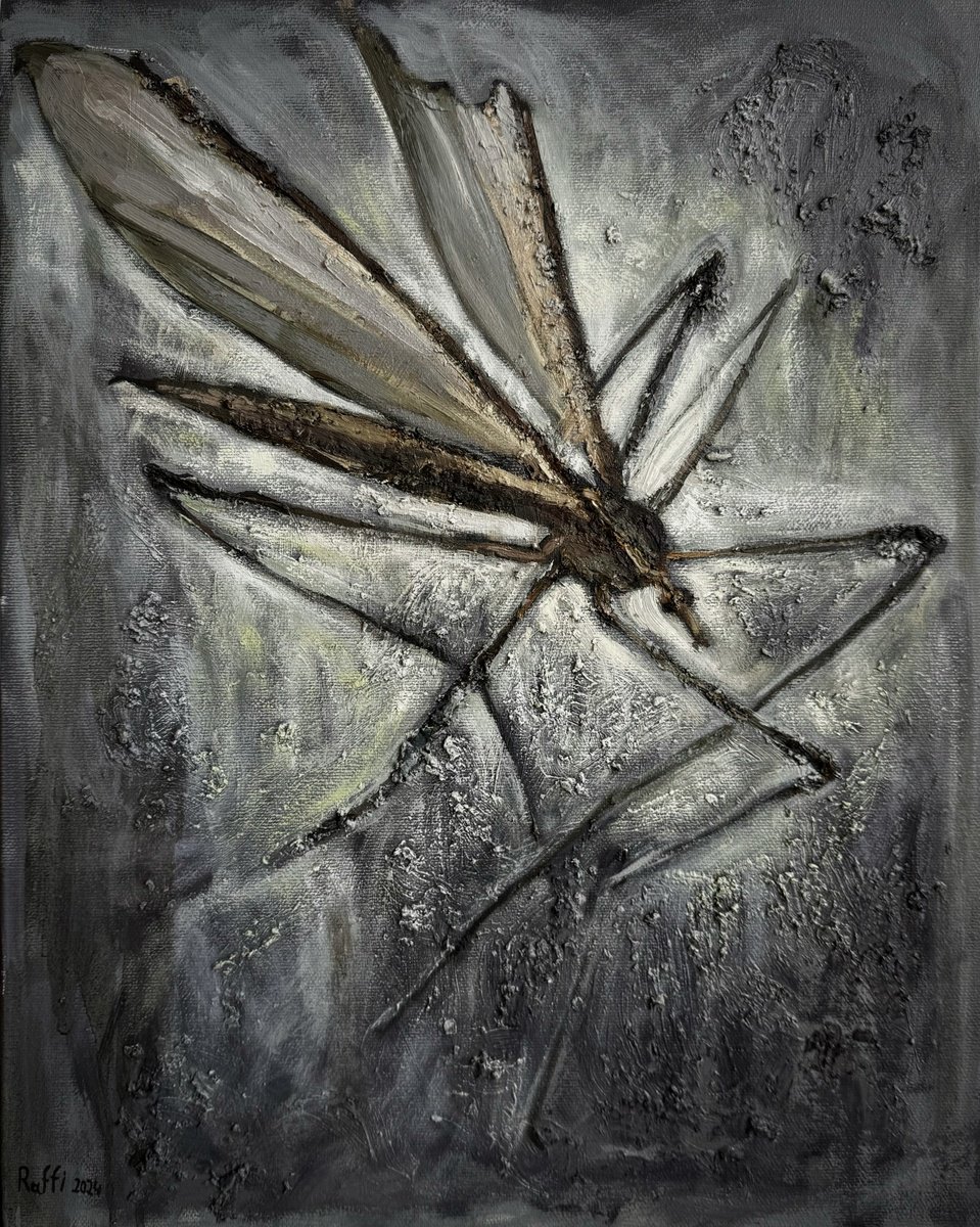 Expressive Animal Oil Painting By Raffi Ghazaryan, 16 X 20",