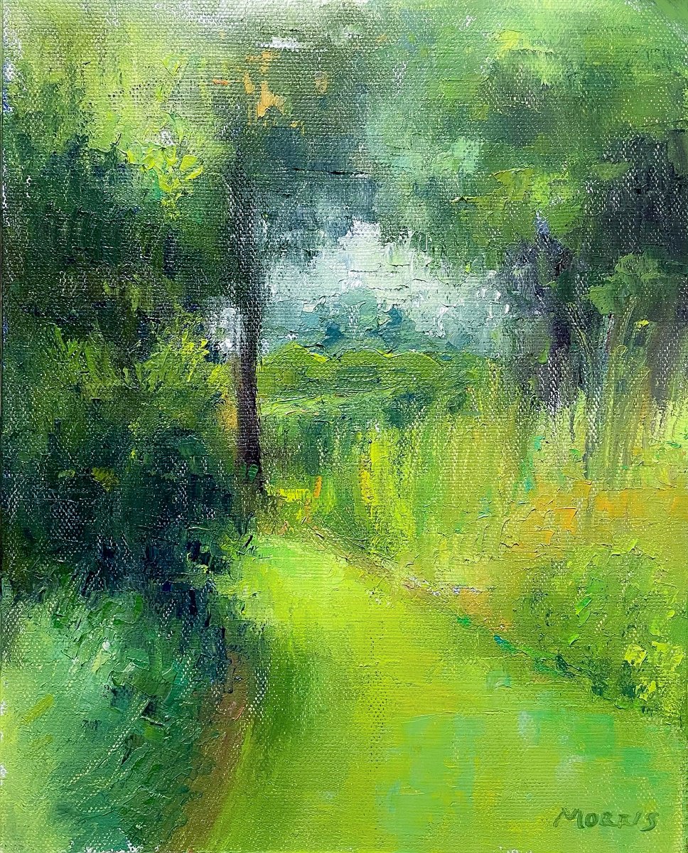 Garden path, Forde Abbey by Alexandra Morris