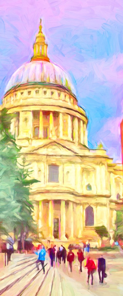 St Paul's Cathedral - London by KM Arts
