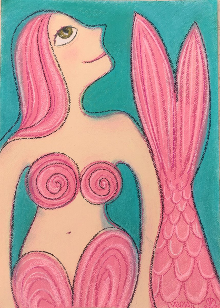 Pink Mermaid by Vio Valova