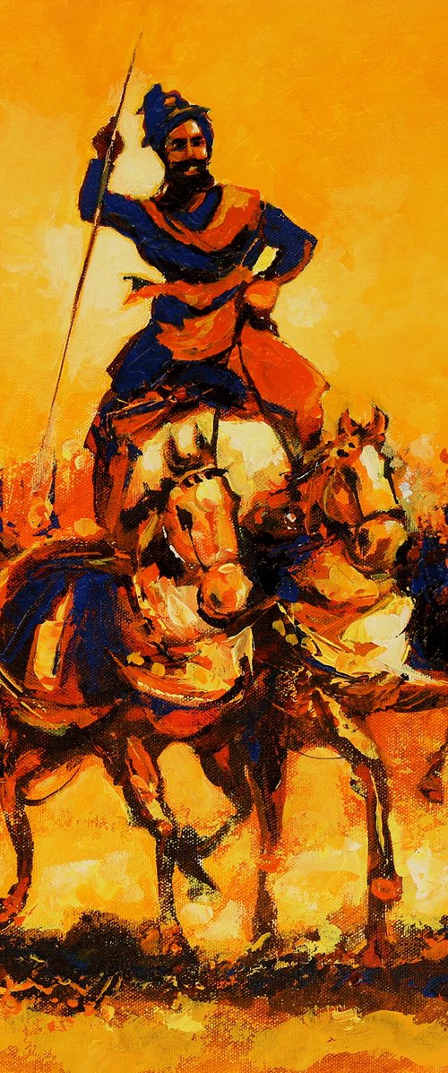 Punjab Village by ARTIST GURDISH PANNU