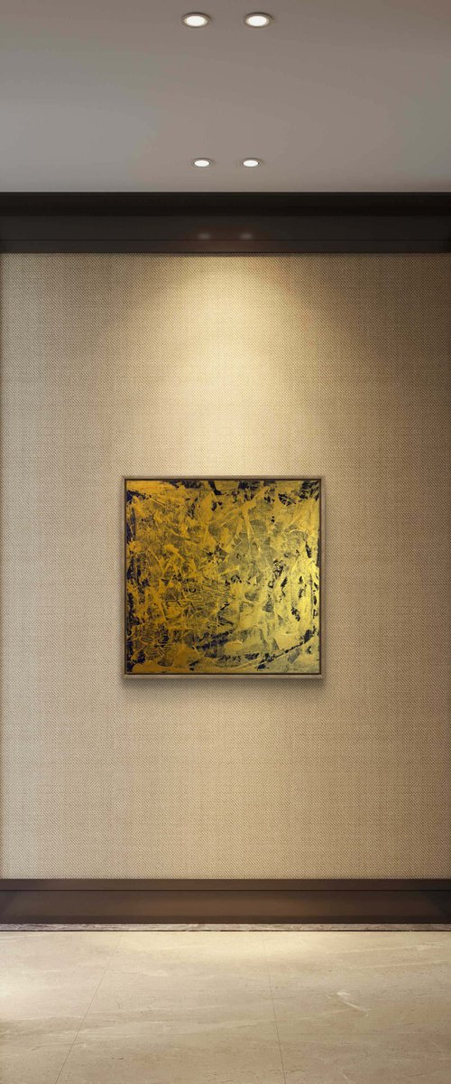 Echoes of Fire 70x70x2 cm by Exclusive Arts