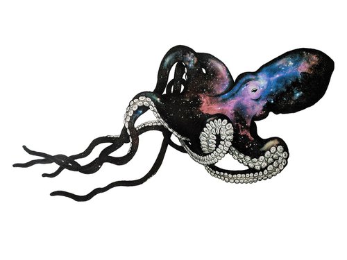 Octopus Cosmic Nervous System by Rosco Brittin