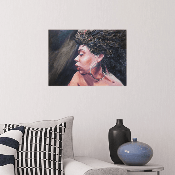 Portrait of a woman.