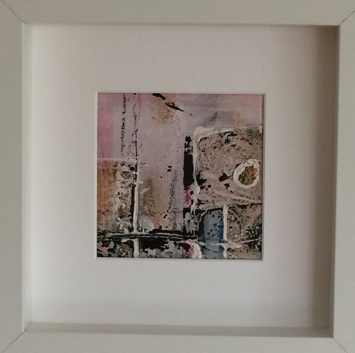 Abstract Acrylic Painting By Irene Gartner, 10 X 10, Pink Dreams 1, Original Artwork