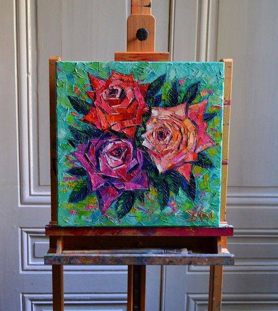 Abstract Bouquet Of Roses