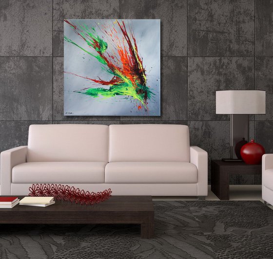 Luminous Bursts VIII (Spirits Of Skies 064148) (80 x 80 cm) XXL (32 x 32 inches)