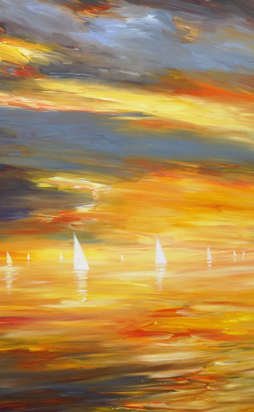 Romantic Evening Sailing XL 1 by Peter Nottrott