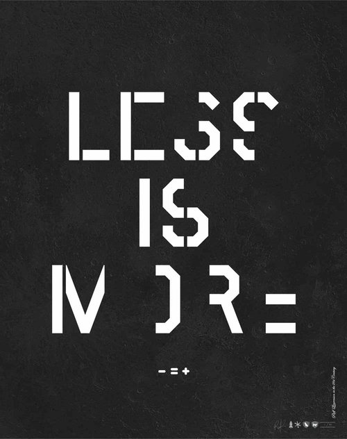 Less Is More by Ralf Laurenson