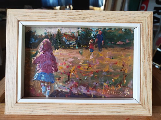 "Two Sisters On Poppies Field In Tuscany" by Olga Tsarkova