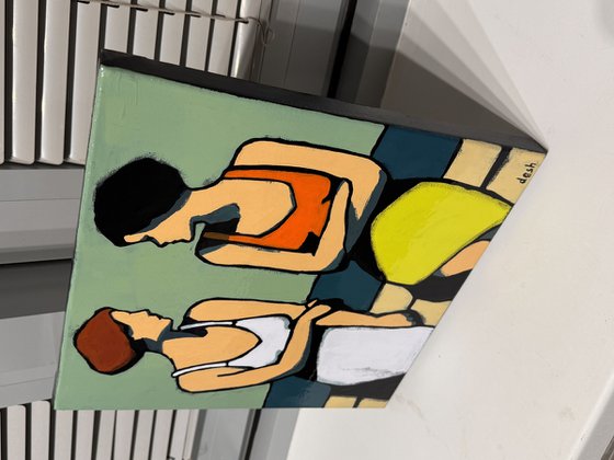 "Gossip Girls" 12x12in