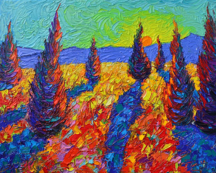 Summer Sentinels In Colourful Wildflowers Field Artfinder
