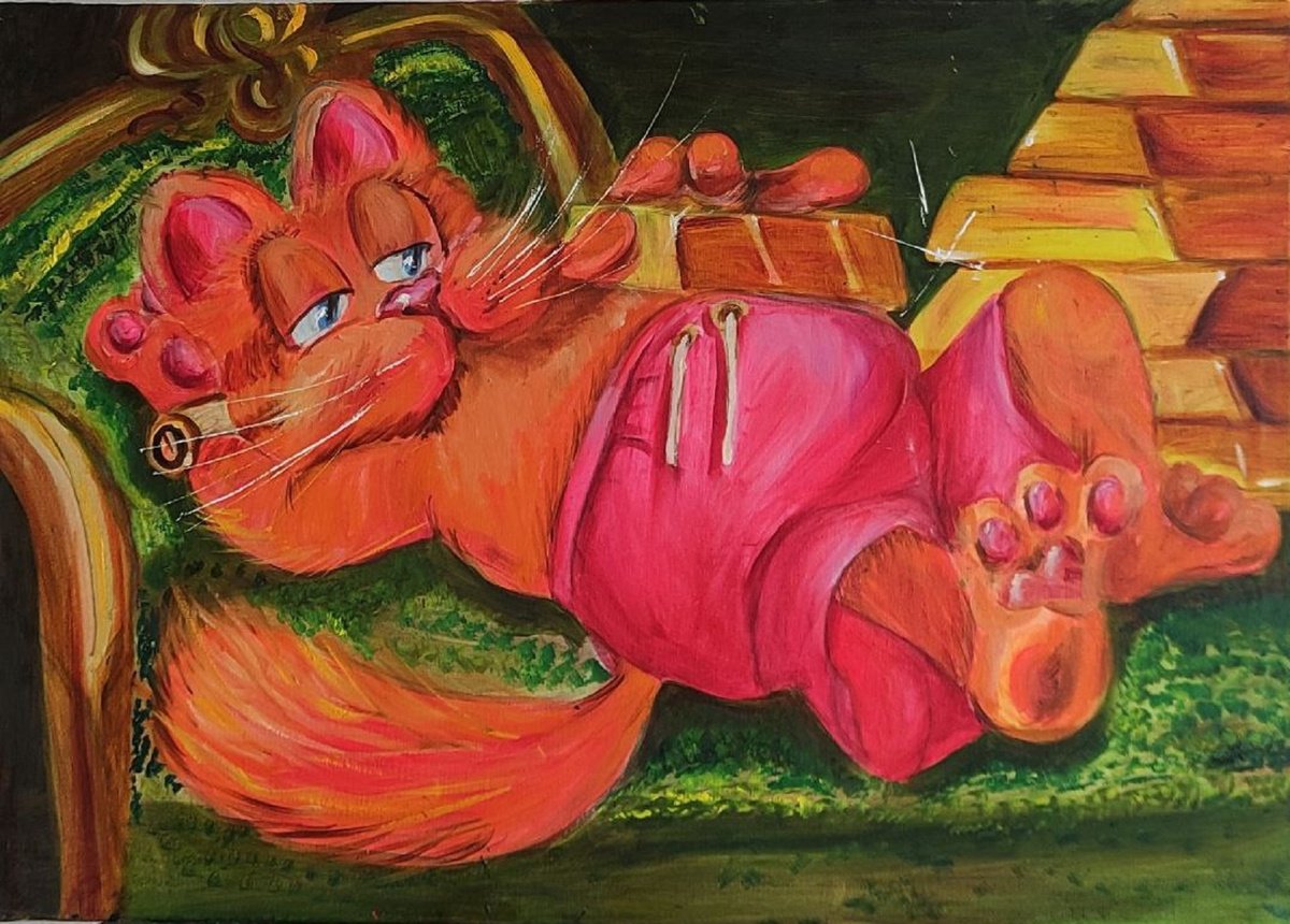 Original Cat won Gold by VedrinaArt