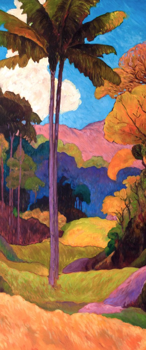 Palm and Mountains by Suren Ter-Avakian