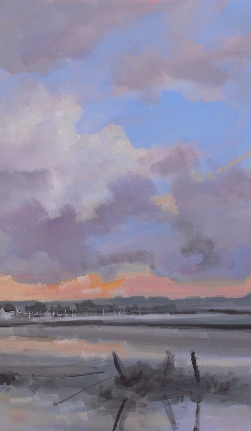 Sunset over Blakeney by Tom Cringle