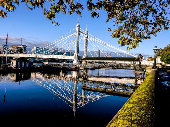 Albert bridge Autumn Sunshine   2/20 12"X8"