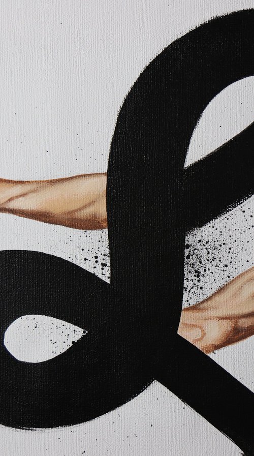 “SIGN”-OIL PAINTING, CALLIGRAPHY, HANDNS DANCE, ILLUSTRATION by Anzhelika Klimina
