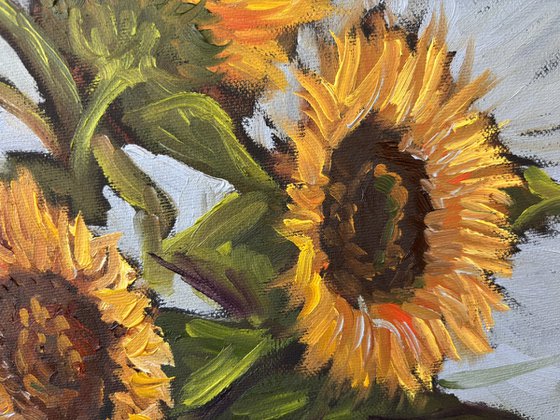 Vibrant Yellow Sunflowers