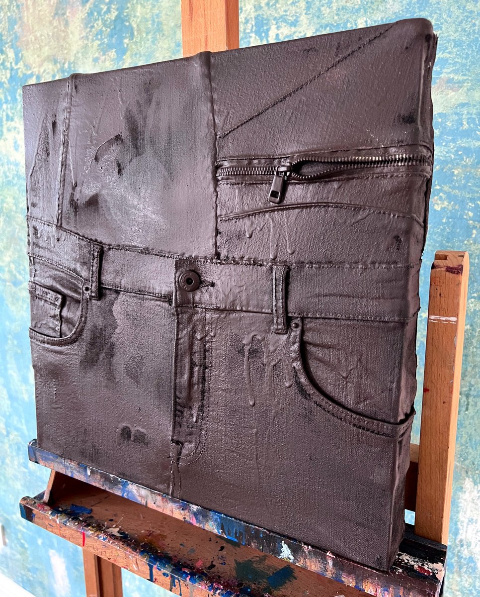 Abstract Sculpture By Inga Makarova, 16 X 16, Ex Boyfriends 5, Original Artwork