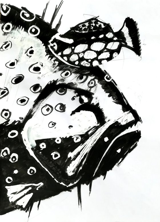 Black and white fish 4