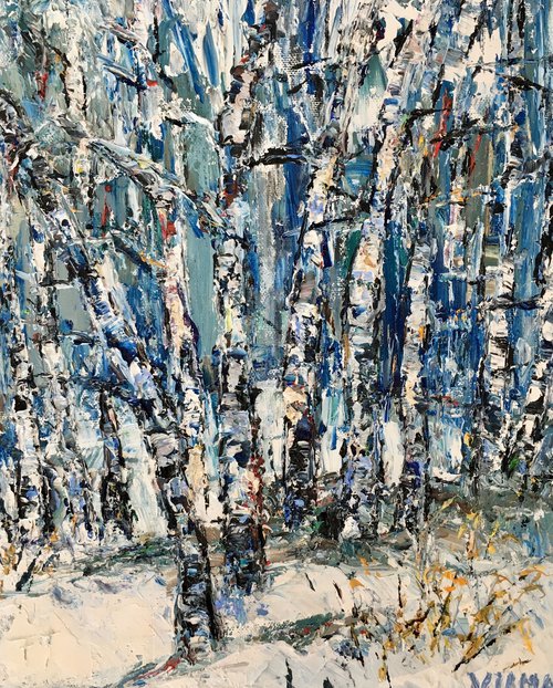 Birch forest by Vilma Gataveckienė
