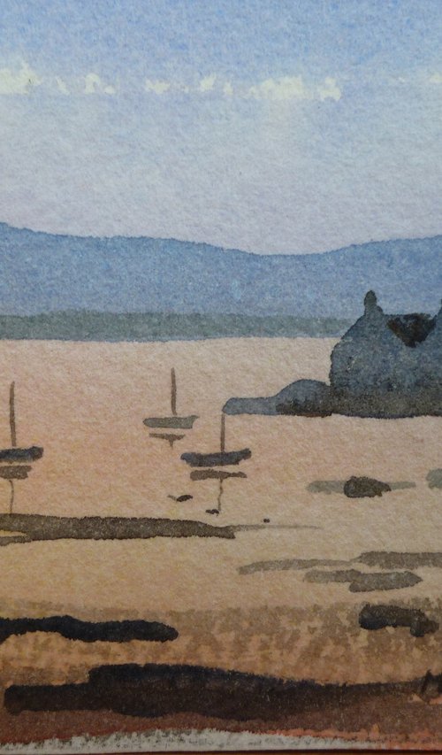 Cottages at the Bull Wall by Maire Flanagan