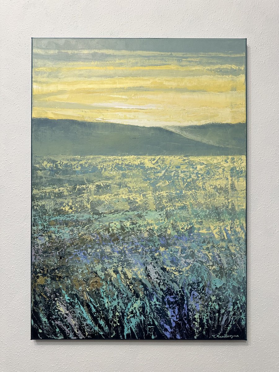 Field At Sunrise A26 50X70Cm By Tigran Mamikonyan, 20 X 28, Artwork For Sale On Artfinder