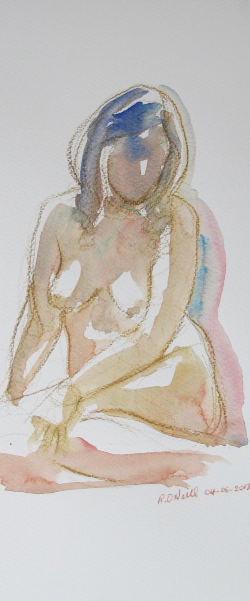 Seated female nude by Rory O’Neill