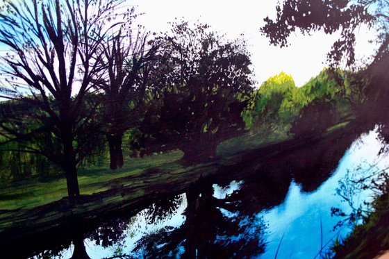 Short Days (Riverbank at Sunset)