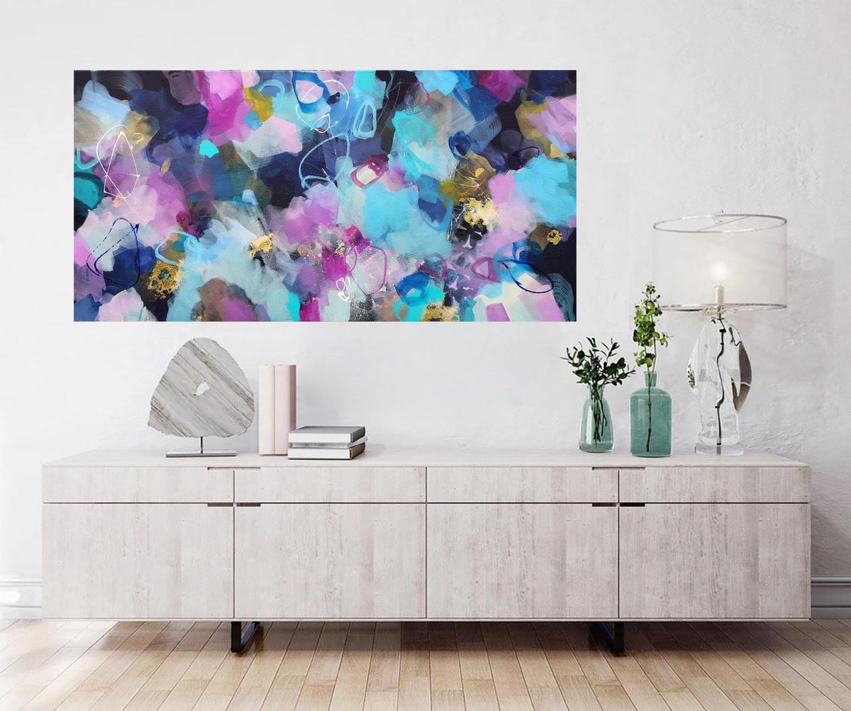The Evening Came Alive By Susan Wooler, 39 X 20, Artwork For Sale On Artfinder