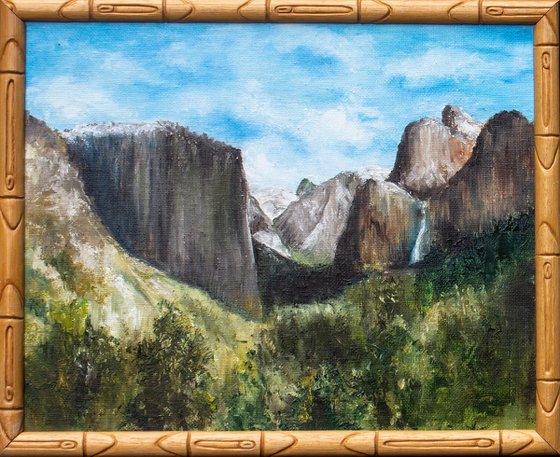 Oil painting YOSEMITE 1 Framed Miniature