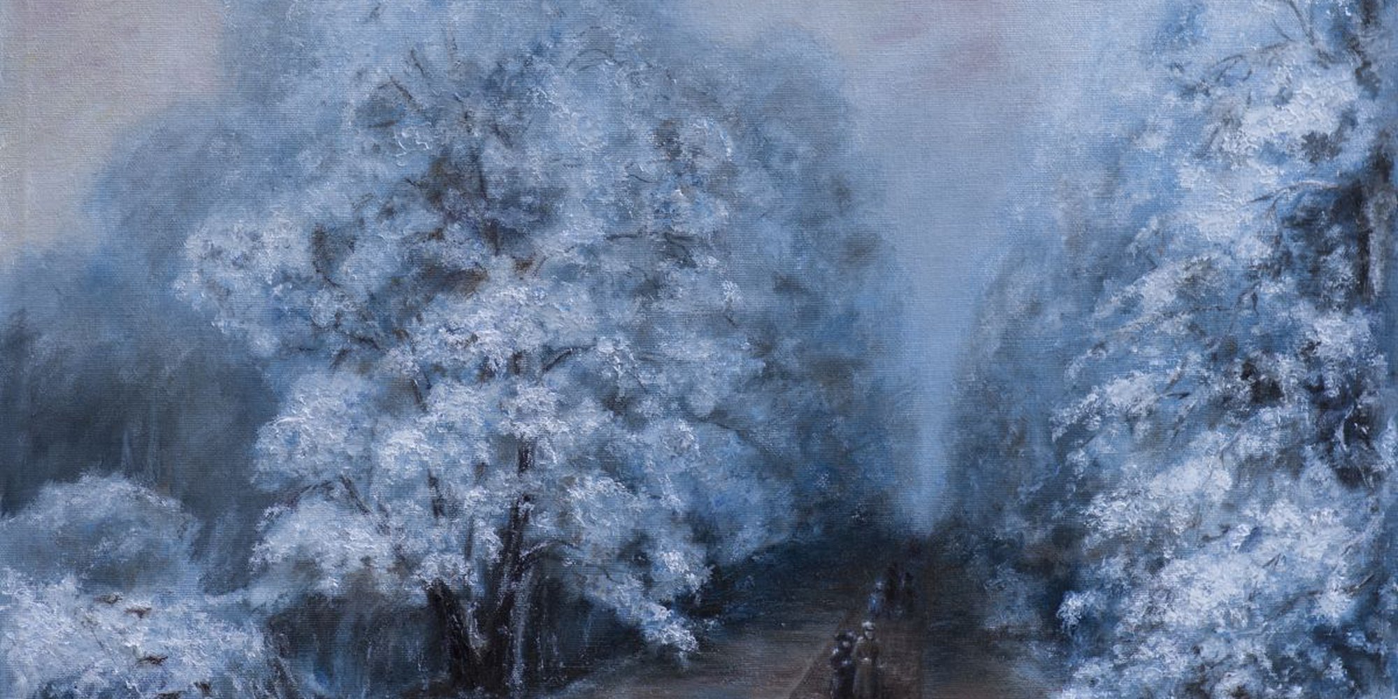 Art of the Day: "Winter Park inspired by Ivan Aivazovsky, 2016" by Mila Moroko
