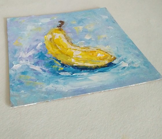 Pear and banana (diptych)