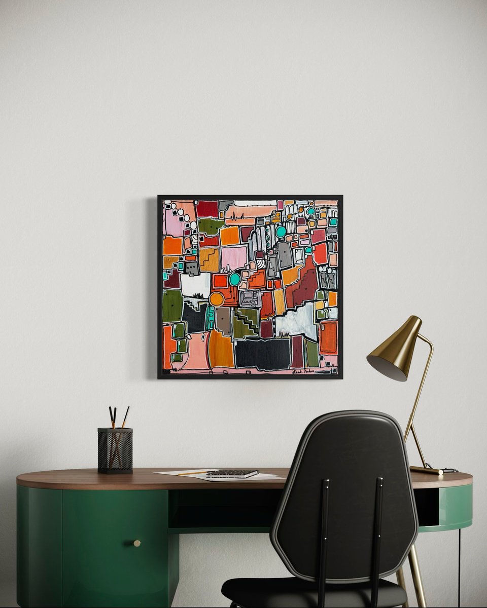 Disco Fever By Leah Nadeau, 16 X 16, Artwork For Sale On Artfinder