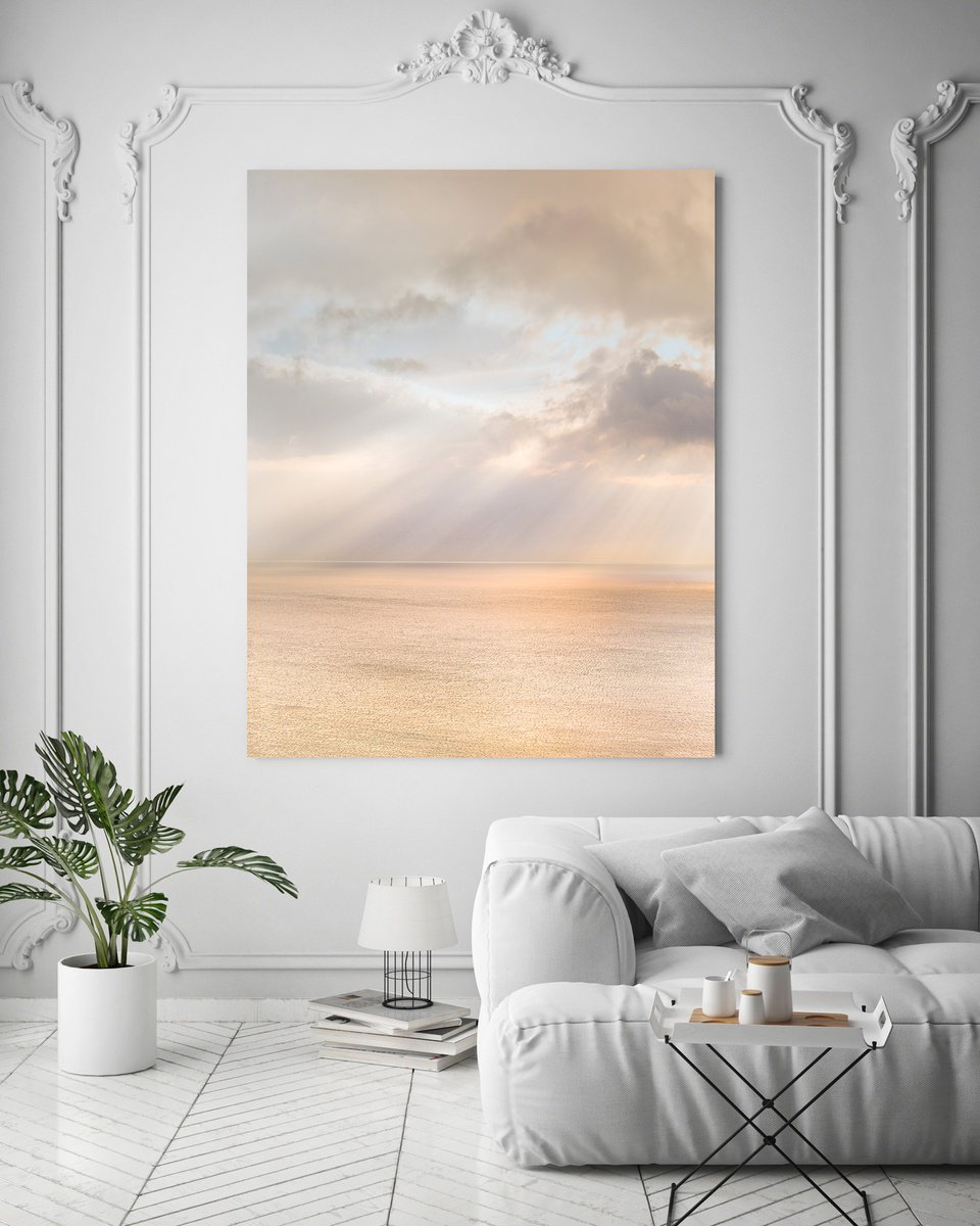 Impressionistic Landscape Photograph By Lynne Douglas, 60 X 88", Touch The Golden Dream, Original Artwork