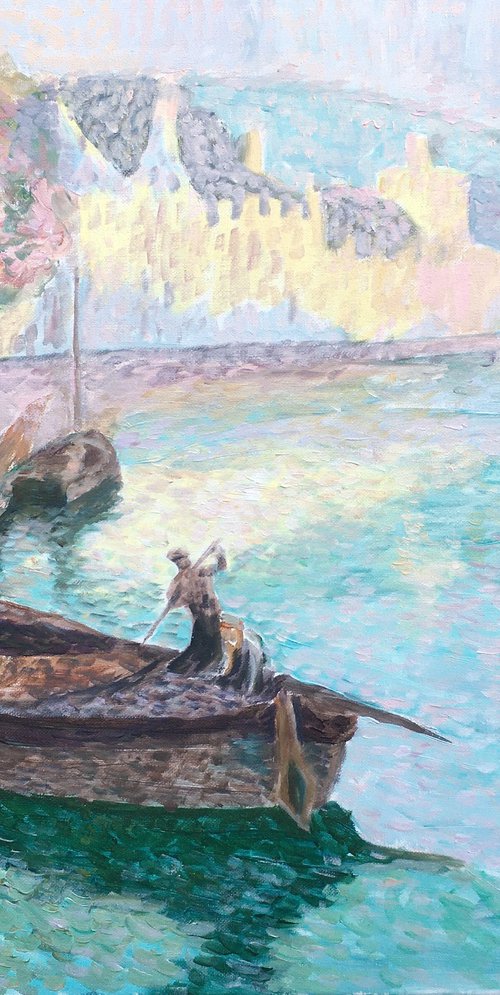 Small harbor by Elena Sokolova