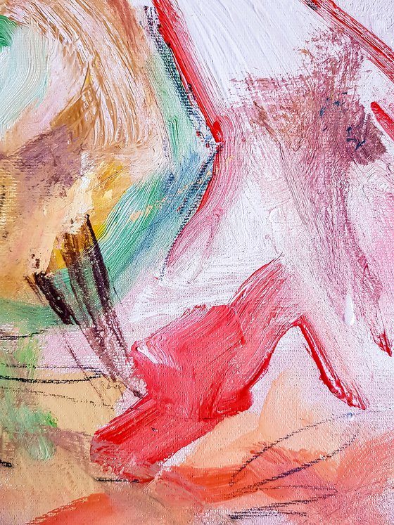 -Variability- Abstract Expressionism painting In the style of Willem de Kooning by Retne