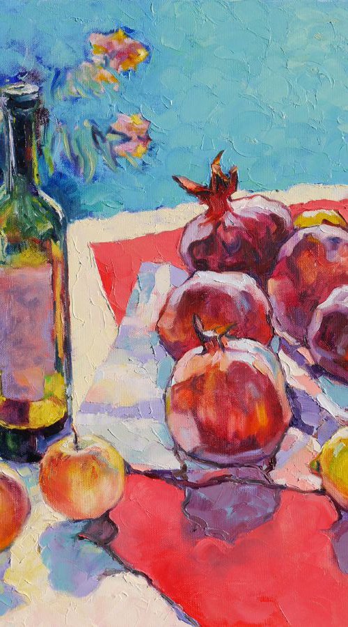 Pomegranates and Red Dry (80*60cm) by Dima Braga
