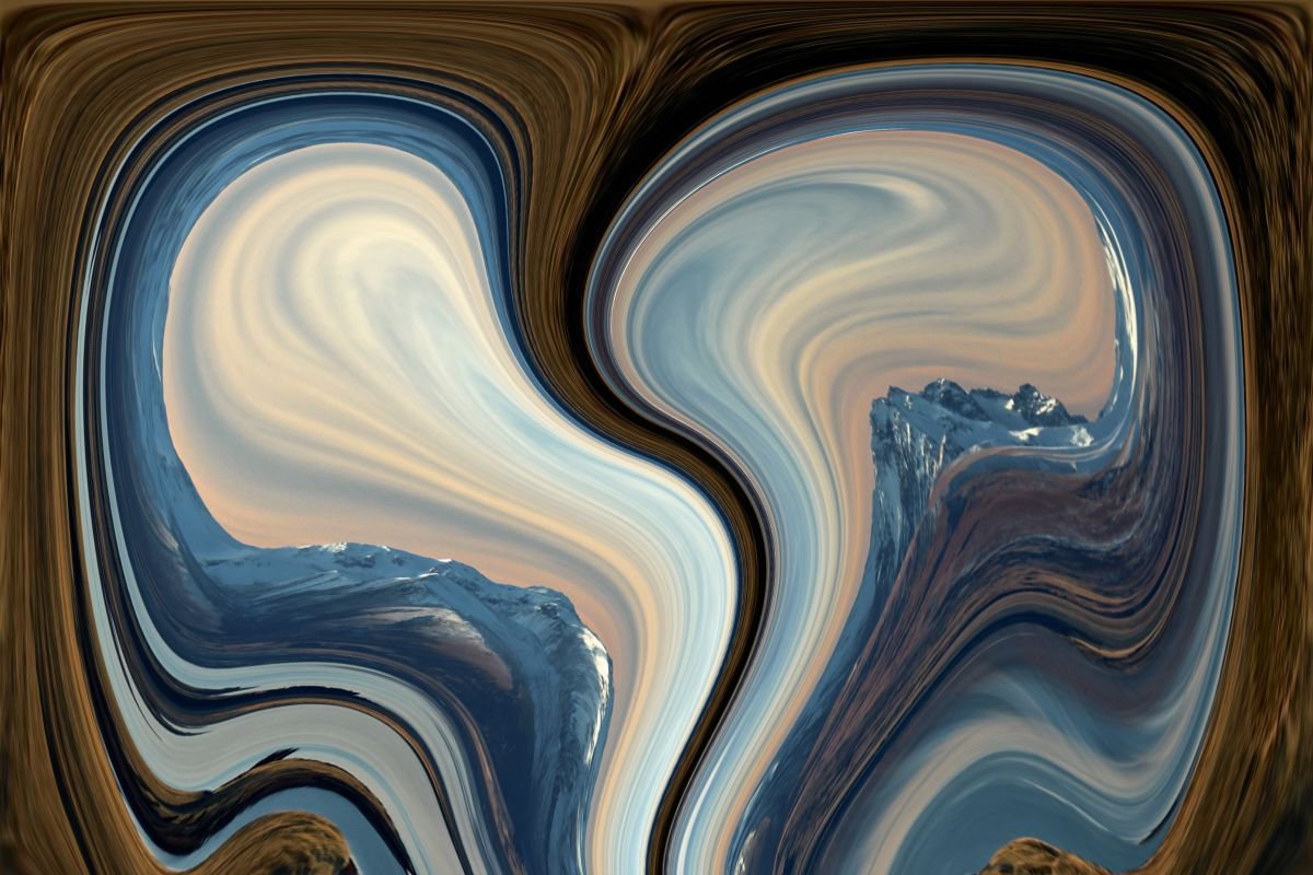 Abstract Photograph By Srdjan Jevtic, 47 X 31", Hill, Original Artwork