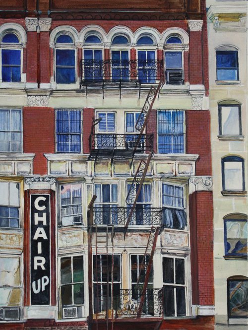 Fire Escape Dog by Catherine Peluso