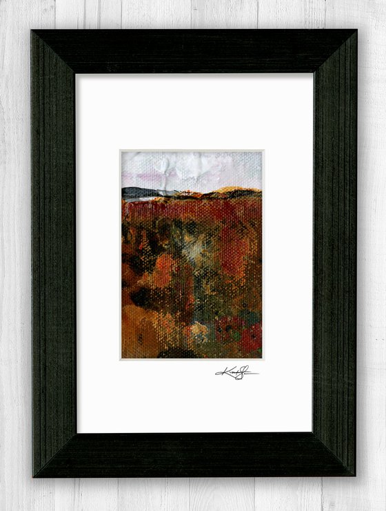 Mystical Land Collection 13 - 3 Textural Landscape Paintings by Kathy Morton Stanion