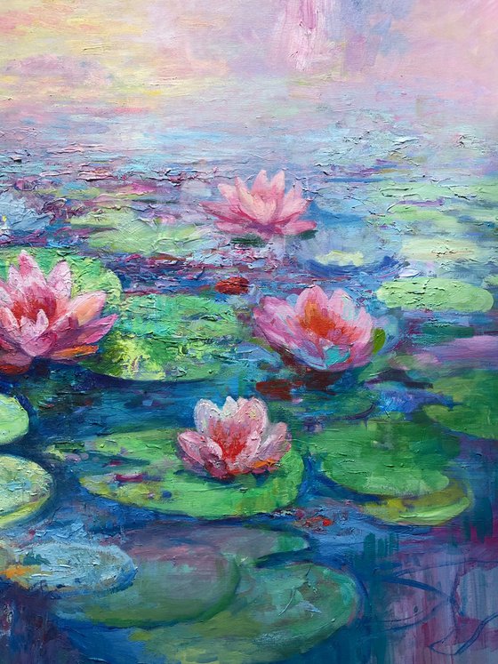 Water lilies.
